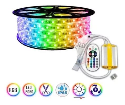 Manguera Led Rgb Multicolor Control Remoto Mts