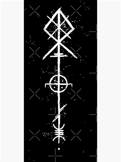 Odin S Spear Bind Rune Poster For Sale By DAKAstudio Redbubble