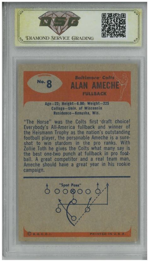 1955 Bowman ALAN AMECHE 8 RC Rookie DSG 6 EX NM EBay