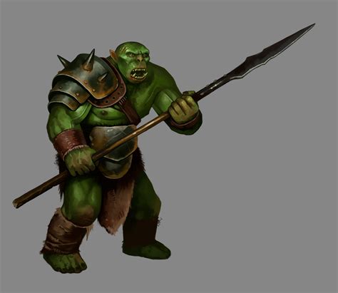 Orc Spear Dude Rimaginarycharacters