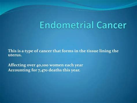 Ppt Endometrial Cancer Powerpoint Presentation Free Download Id2260057