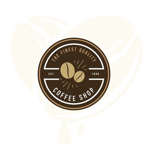 Coffee Logo Vector Illustration Emblem Set Design On Black