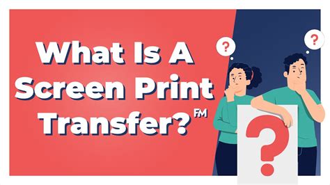 What Is A Screen Print Transfer Fm Expressions Youtube