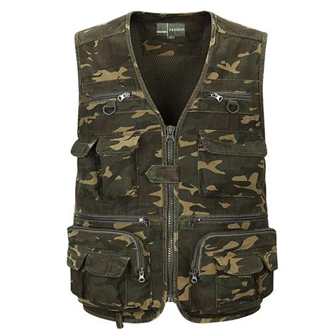 Buy 2019 Summer Camouflage Cotton Vest Men Sleeveless