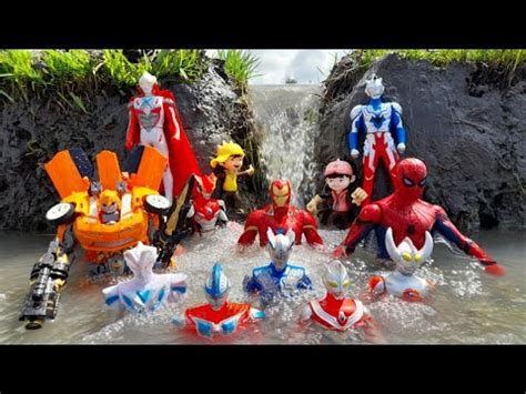 ULTRAMAN ZERO DAN ROBOT TRANSFORMER TENGGELAM DI AIR BOBOIBOY DAN