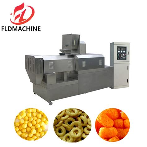 Extruded Puffed Onion Ring Corn Chips Sticks Snack Food Machinery