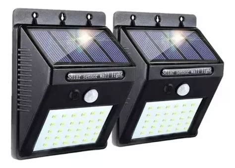 L Mpara Solar Led De Pared Exterior Sensor Luz Modos Env O Gratis