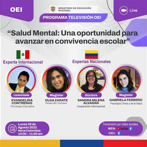 Mineducaci N On Twitter Estamos Envivo En El Conversatorio Salud