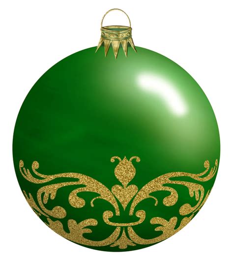 Elegant Green Christmas Ball Ornament Decor PNG | PNG All