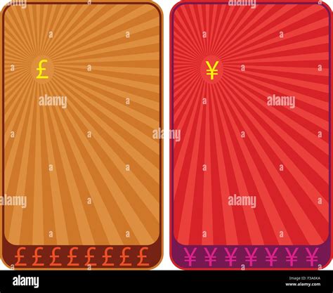 Currency Symbols, Pound And Yen Background Vector Art Stock Vector ...