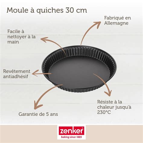 Moule à quiche lorraine 30 cm Zenker Spécial Countries