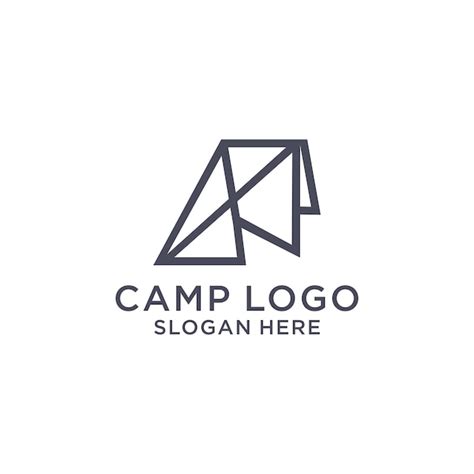 Premium Vector | Camp logo icon vector image