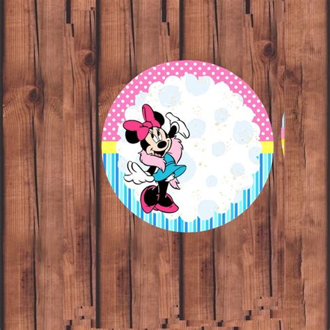 Topper Para Doce Minnie Azul Unidades Elo