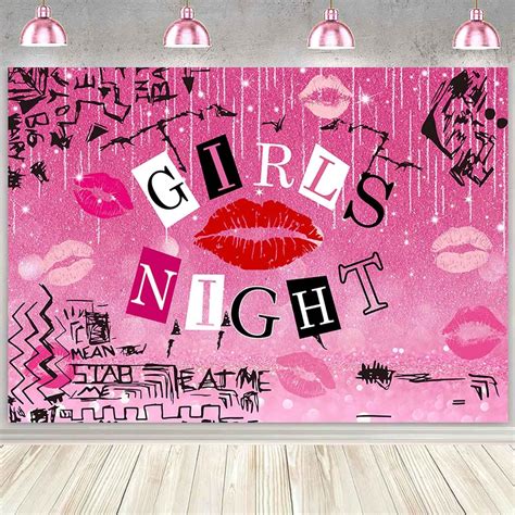 Amazon Sensfun Girls Night Backdrop Hot Pink Party Birthday