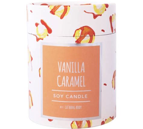 La Bang Woodwick Candle Vanilla Caramel Just In Time Gourmet