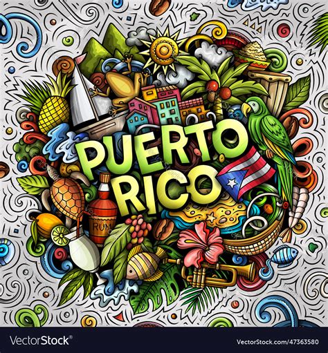 Puerto Rico Cartoon