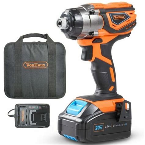 VonHaus 3500004 20V Cordless Impact Driver With Battery And Charger In