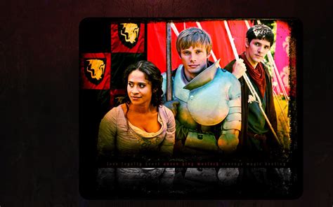 Gwen, Arthur & Merlin - Merlin on BBC Wallpaper (25312715) - Fanpop