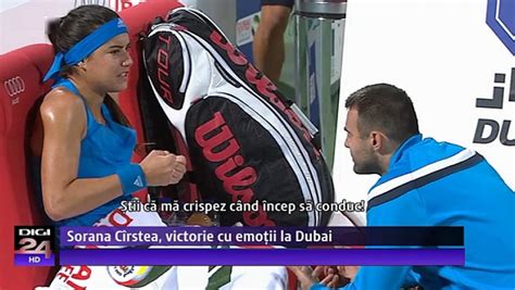 VIDEO Sorana Cîrstea la turneul de la Dubai dialog cu antrenorul