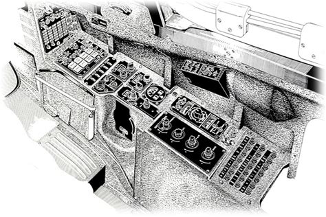 Mirage F1 C cockpit layout training poster