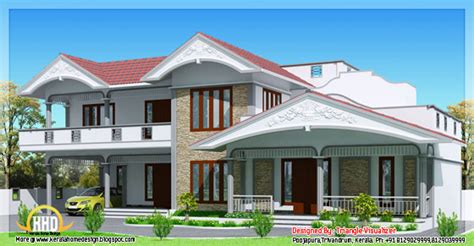 2990 sq.feet sloped roof house in Kerala style | Kerala Home Design ...