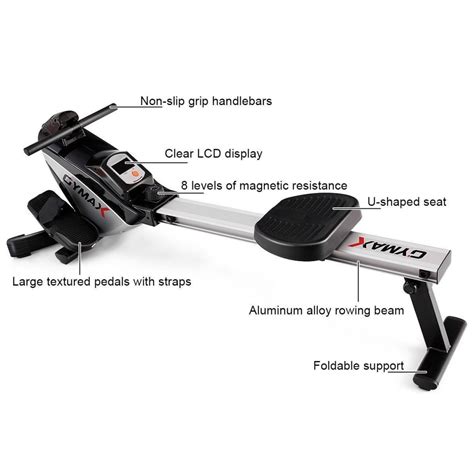 Adjustable Resistance Folding Magnetic Rowing Machine - CleneJoe