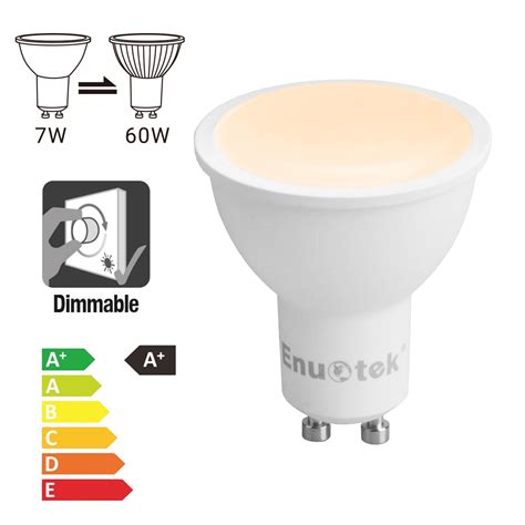 Gu10 Led Dimmable Spotlights Led Spot Light Bulbs 7w 650lm 120° Wide