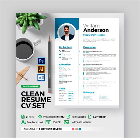 Best Contemporary Resume Cv Templates Modern Styles 2021