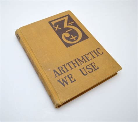 Vintage Math Book Arithmetic We Use California Textbook Etsy Arithmetic Math Books Math