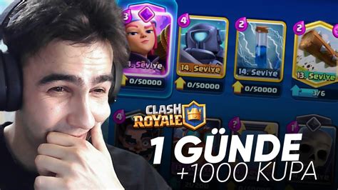 Clash Royale En Hizli Kupa Kasma Destes Clash Royale Youtube