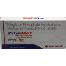 Zita Met 50 Mg 500 Mg Tablet Sitagliptin Metformin Janumet