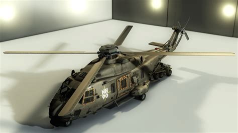 Helicopter NH90_Helicóptero NH90 (3D) on Behance