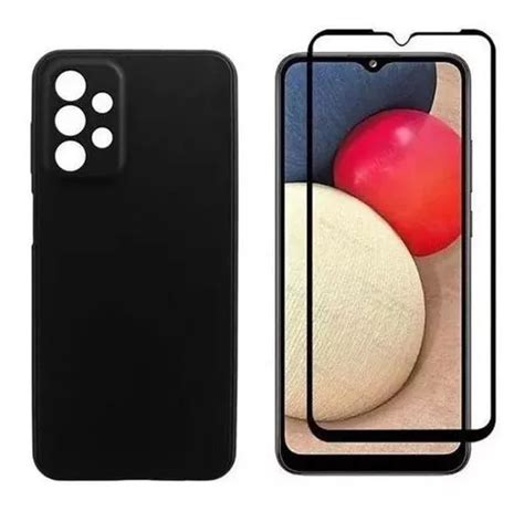 Kit Capa Aveludada Preta Para Galaxy A32 4g Pelicula 3d MercadoLivre