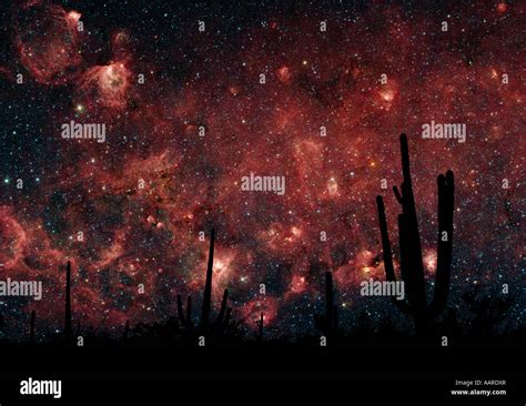 Desert Milkyway A Stock Photo - Alamy