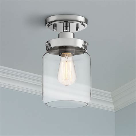 360 Lighting Modern Farmhouse Ceiling Light Semi Flush Mount Fixture