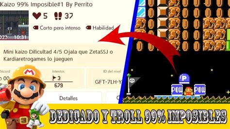 Nivel Dedicado A Zeta Y A Kardia Nivel Troll Super Mario Maker 2