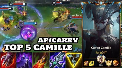 Wild Rift Camille Top 5 Global Camille Gameplay Rank Challenger Youtube