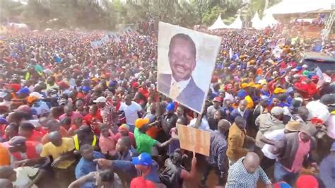 Raila Odinga Arriving At Kamukunji Grounds Youtube