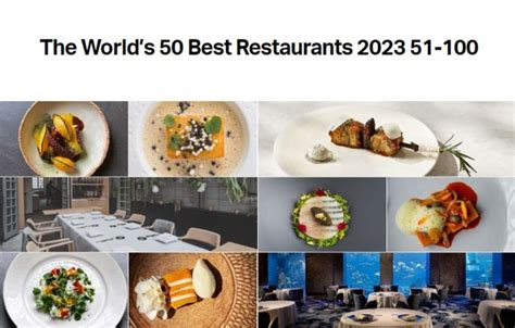 Lista Del 51 Al 100 De Los Mejores Restaurantes Del Mundo 2023 Según The World’s 50 Best