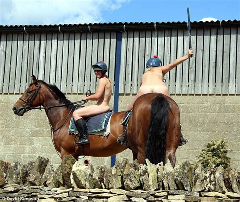 Female Jockeys Strip Completely Naked For Charity Calendar Daily Mail
