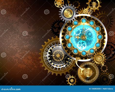 Steampunk Clock D Cg Royalty Free Stock Image Cartoondealer