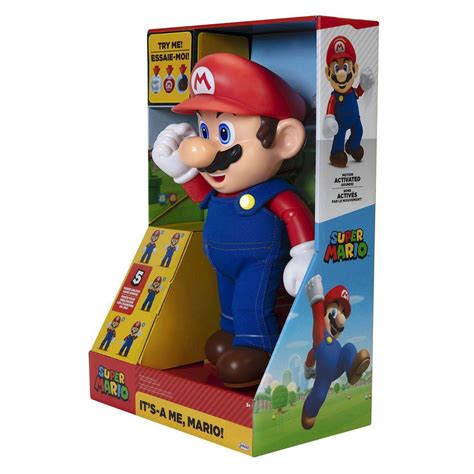 Boneco Super Mario Bros Articulado Som E Falas 30cm CANDIDE