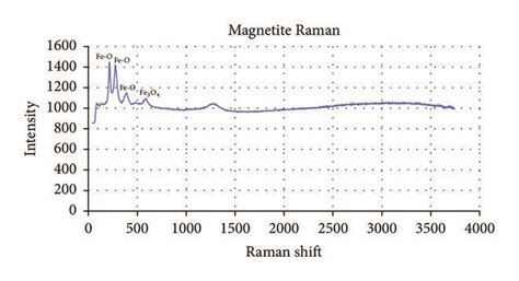 Comparative Raman Spectra Of A Magnetite B Dextran Coated