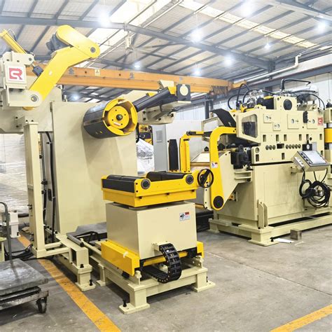 Automatic Coil Feeding Line Metal Sheet Coil Decoiler Straightener Nc