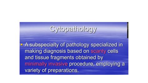 Cytopathology For Beginners Of Cytology Ppt