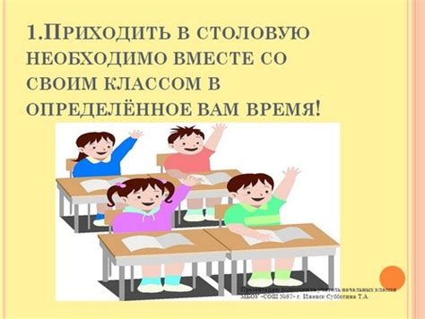 Правила поведения в школьной столовой – презентация