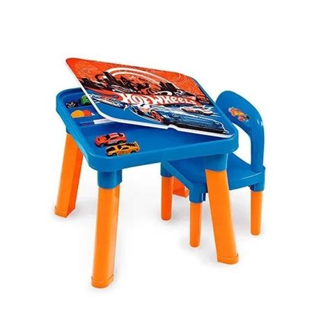 Mesa e Cadeira HOT Wheels FUN em Promoção Ofertas na
