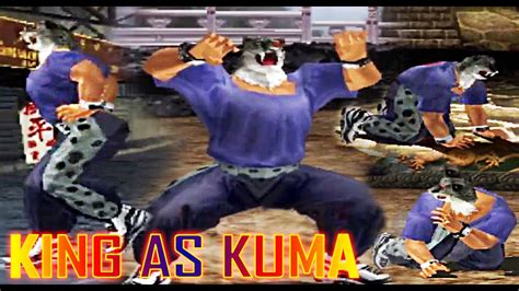 TAS King With Kuma S Moves Gameplay Tekken 3 Arcade Version