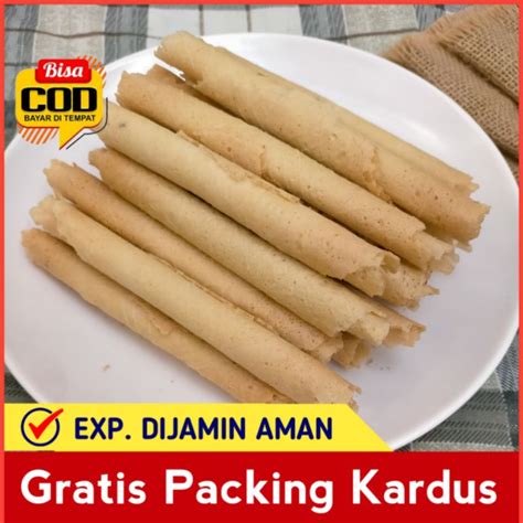 Jual Kue Kering Egg Roll Semprong Manis Renyah 250 Gram Kiloan