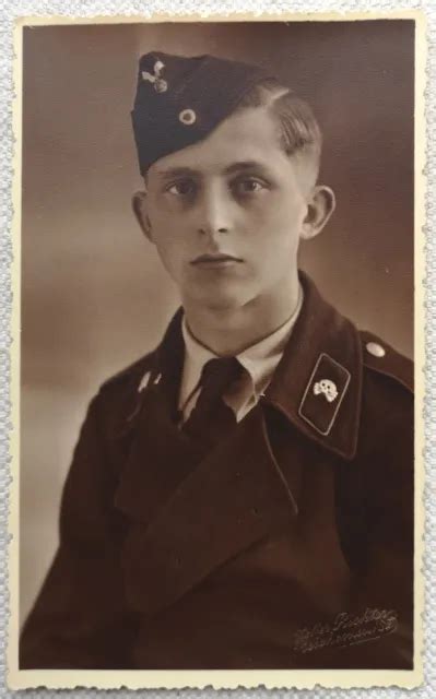 Foto Portrait Wk Wehrmacht Jugend Panzertruppe Reichenau German